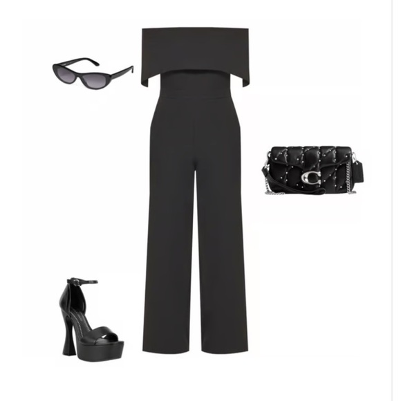 VINCE CAMUTO Off the Shoulder Jumpsuit NWT IN STORES $168 - Picture 6 of 7